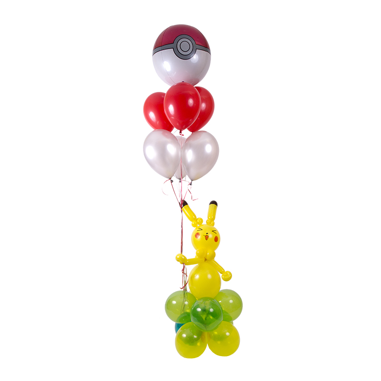 Pokemon Balloon Bouquet - Red, Black, White – Balloon Expert