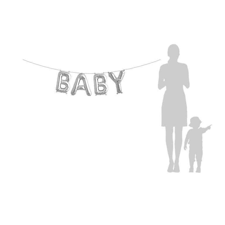 Baby 16″ Letter Banner Sparky's Balloons