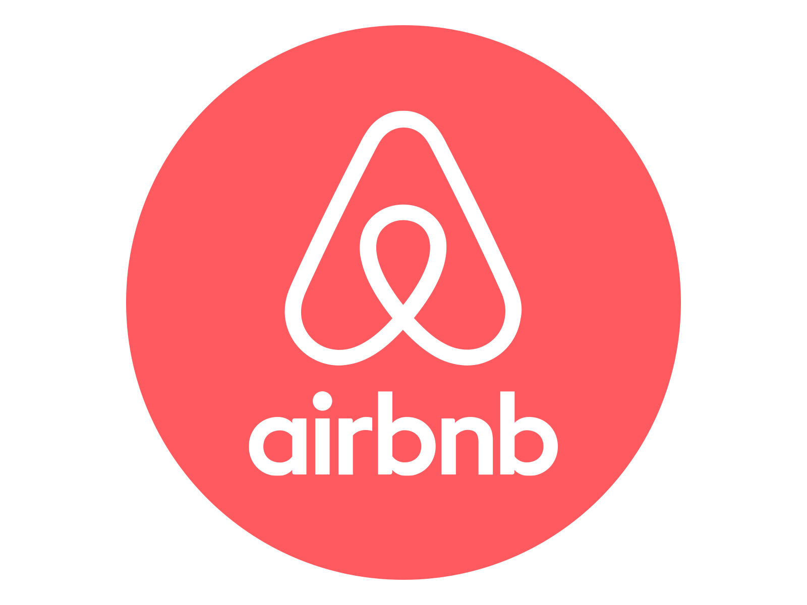 Airbnb Logo; client of Sparky's Balloons