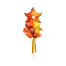 Fall Oak Tree Leaf Orange Yellow Red Mylar Balloons