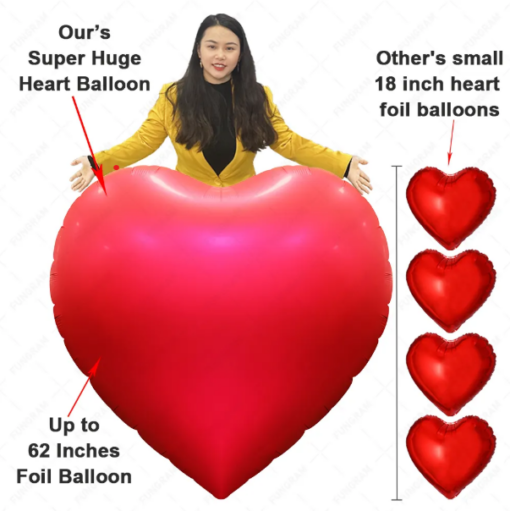 Humongous Mylar Heart Balloon - Image 2