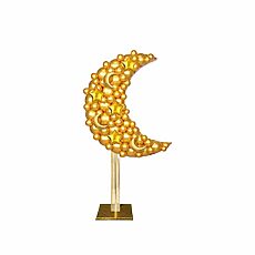 Magic Gold Moon Sculpture With Accents Gold