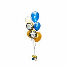 Happy Hanukka Basic Bouquet Blue/Gold