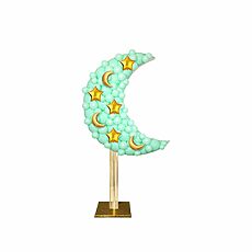 Celestial Baby Shower Moon Macaron Green with Gold accents