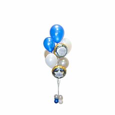 Happy Hanukka Basic Bouquet Blue/Silver