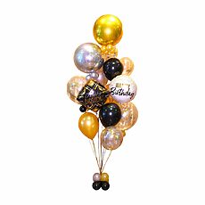 Happy Birthday Confetti  Basic Bouquet - Gatsby Confetti Birthday Bouquet